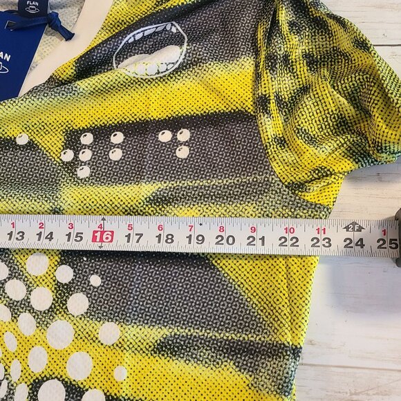 Flan Labs Cellar Soccer Jersey Mens XL Green Geo  Long Sleeve Blokecore NEW - Picture 5 of 8